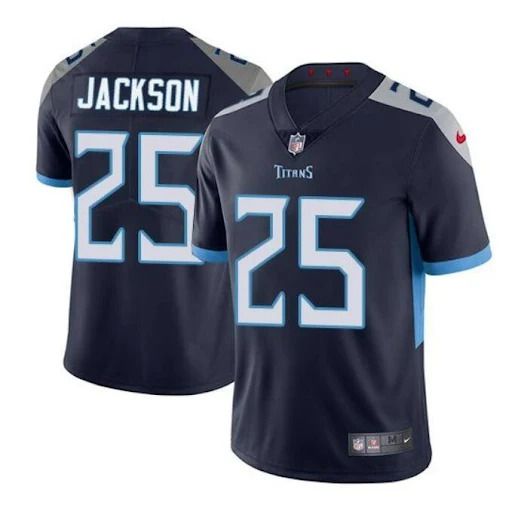 Men Tennessee Titans #25 Adoree Jackson Nike Navy Vapor Limited NFL Jersey->tennessee titans->NFL Jersey